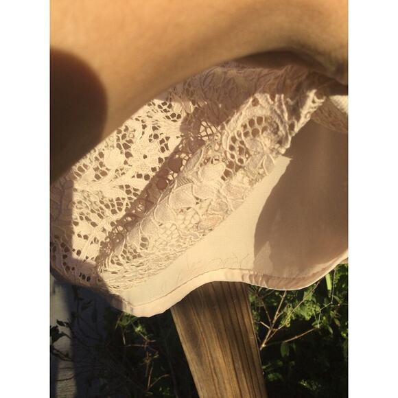 Sundance lace top womens XS cream blouse cottagecore fairy coquette boho puff - Picture 11 of 11